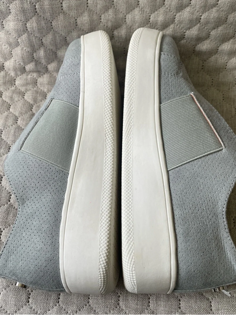 Steve Madden Gray Suede-Look Slip-On Sneakers